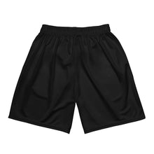 Load image into Gallery viewer, Black printed Unisex mesh shorts
