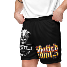 Load image into Gallery viewer, Black printed Unisex mesh shorts
