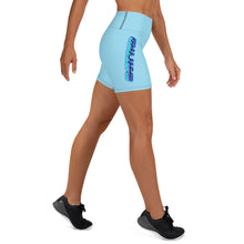 Load image into Gallery viewer, Baby Blue printed Yoga Shorts
